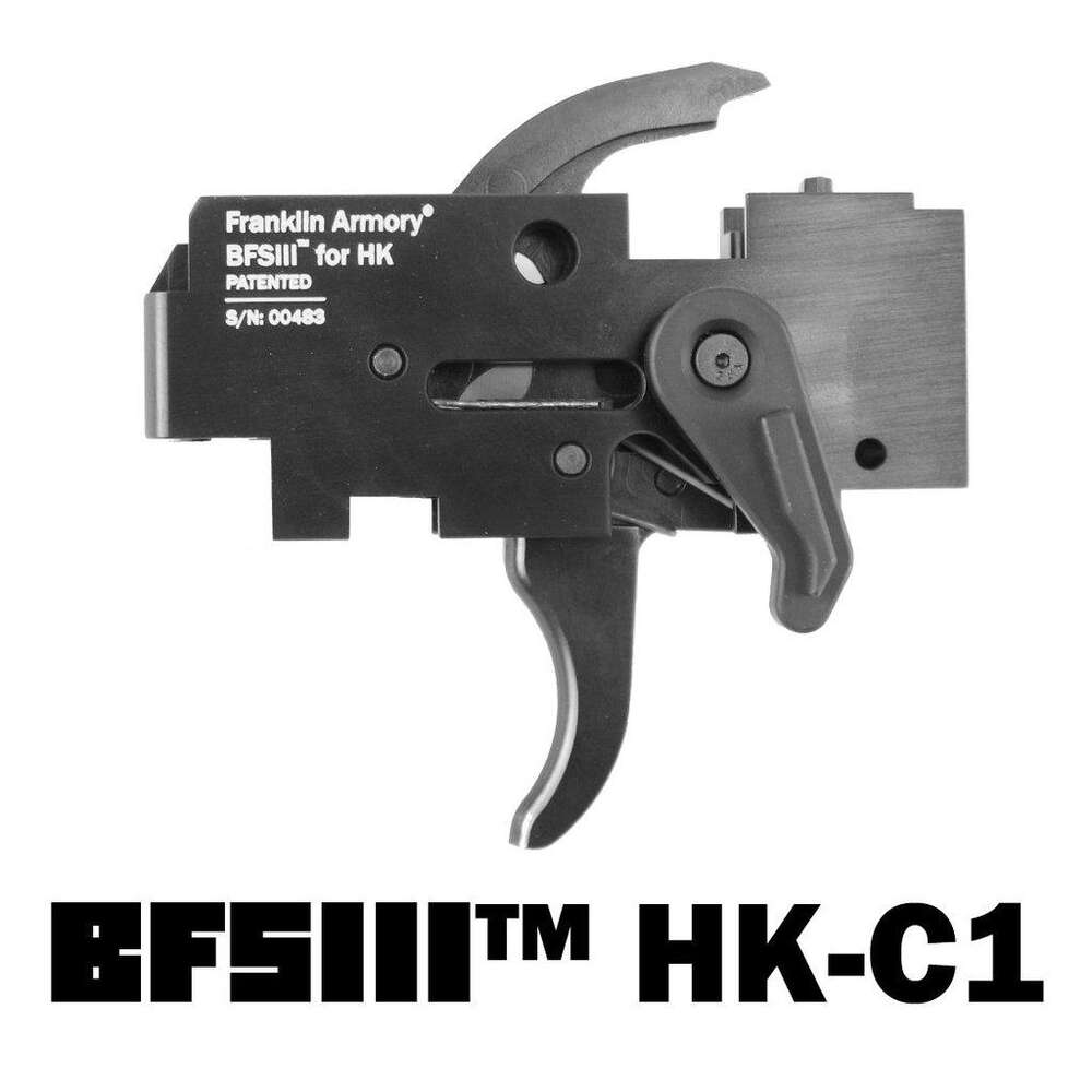 Parts Franklin Armory BFSIII Binary Firing System Multi BFSIII HK-C1 TRIGGER HK 91/94 • CURVED BINARY TRIGGER